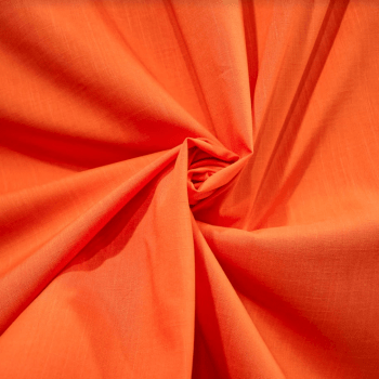 Tecido Viscolinho Liso Laranja Tangerina - Empório dos Tecidos 