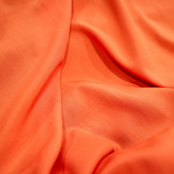 Tecido Viscose Lisa Laranja - Empório dos Tecidos 