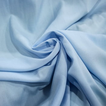 Tecido Viscose Lisa Azul Celeste - Empório dos Tecidos 
