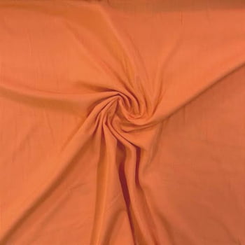 Tecido Viscose Lisa Laranja Claro - Empório dos Tecidos 