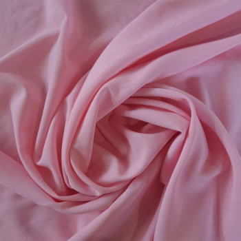 Tecido Viscose Rayon Capri Rosa Bebê - Empório dos Tecidos 
