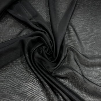 Tecido Voil Preto  - Empório dos Tecidos 