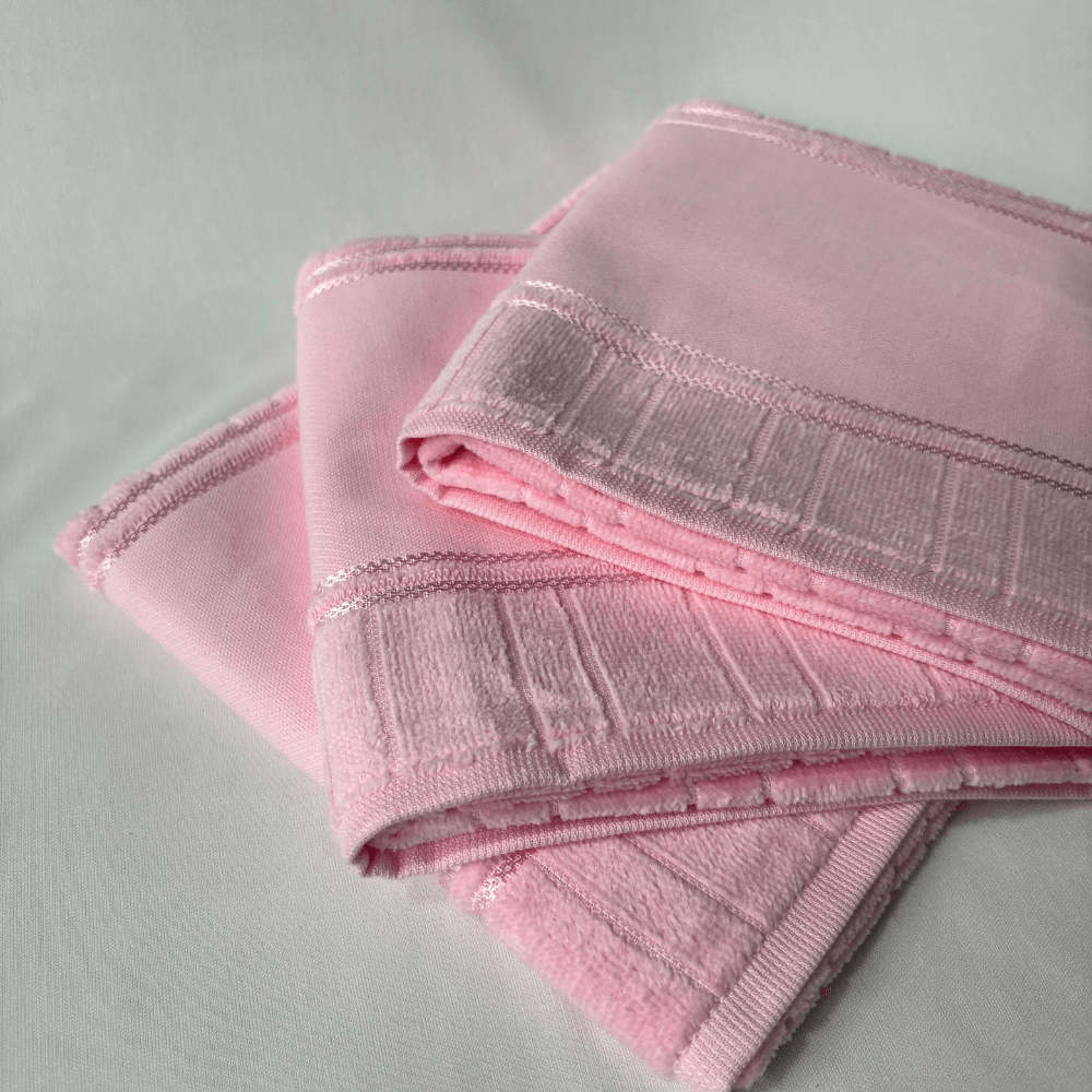 Toalha de Rosto Velour Rosa - Empório dos Tecidos 