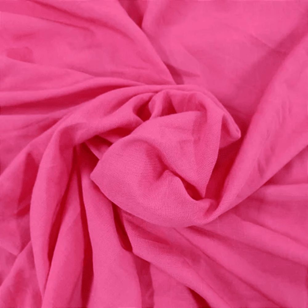 Tecido Viscose Rayon Sensoriale Rosa Chiclete - Empório dos Tecidos 